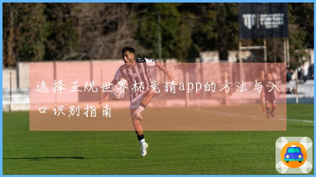 选择正规世界杯竞猜app的方法与入口识别指南