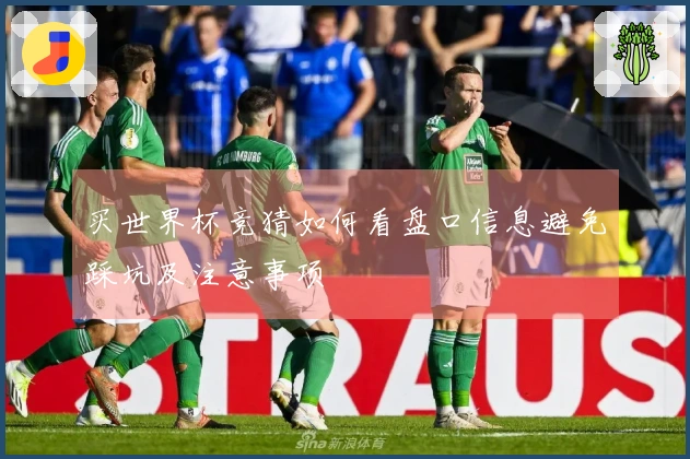 买世界杯竞猜如何看盘口信息避免踩坑及注意事项